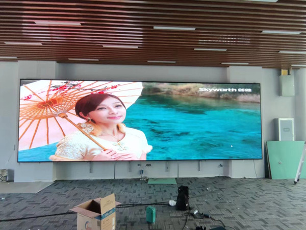 文峰P1.53led小间距屏安装案例